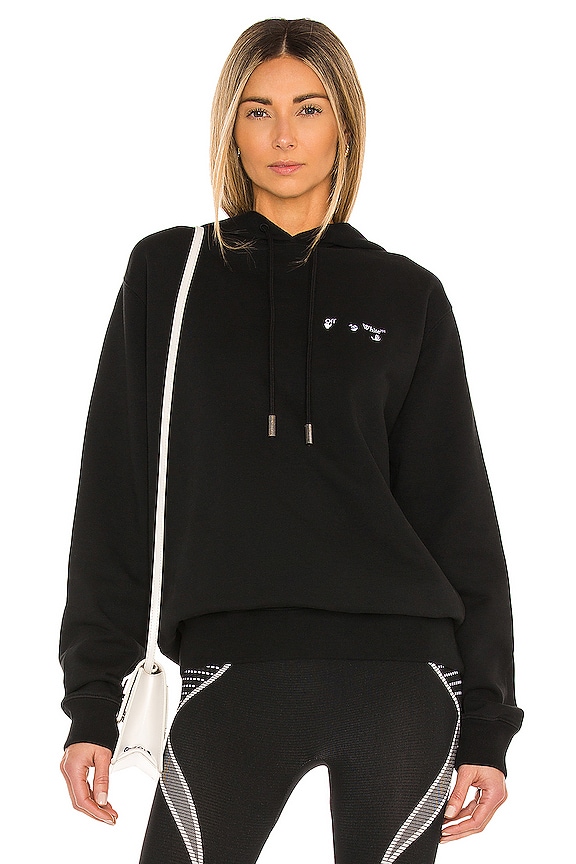 view 1 of 5 SWEAT À CAPUCHE LOGO in Black & White