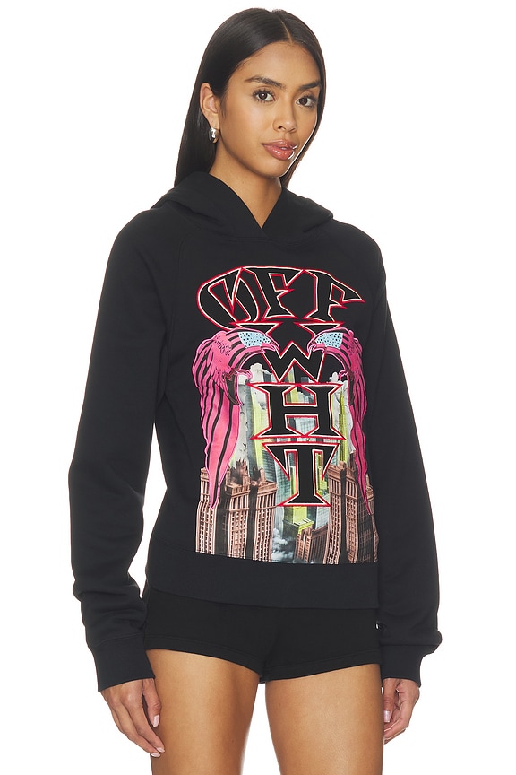 view 2 of 5 Starcity Raglan Hoodie in Black