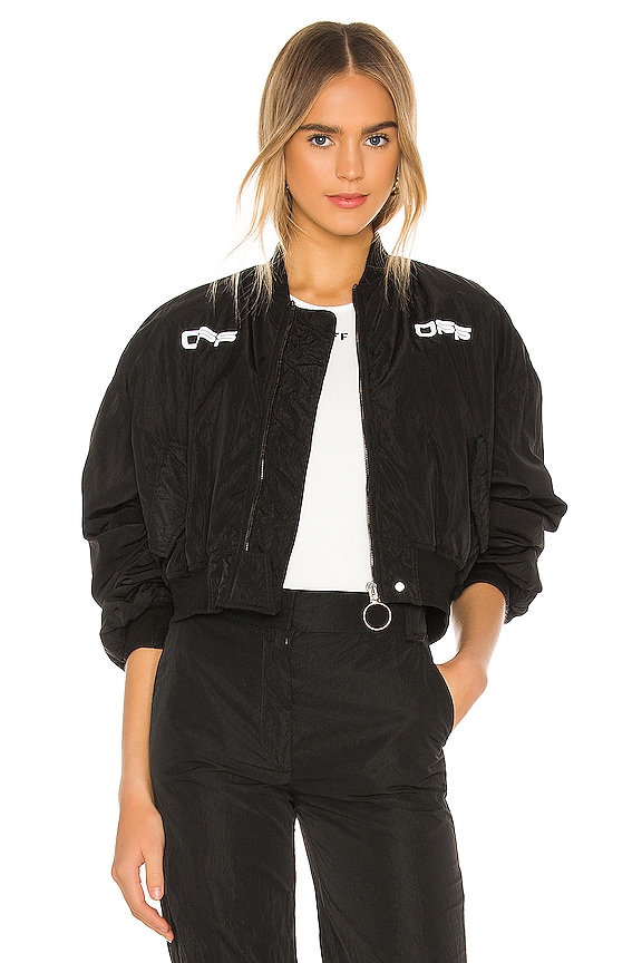 view 2 of 6 CAZADORA NYLON in Black & White