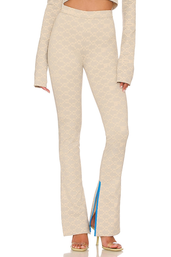 view 1 of 5 LEGGINGS MONOGRAM in Light Green & Sand