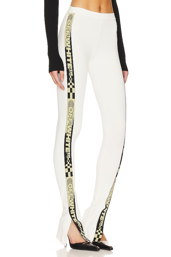 view 2 of 4 Logo Band Split Leggings in Beige
