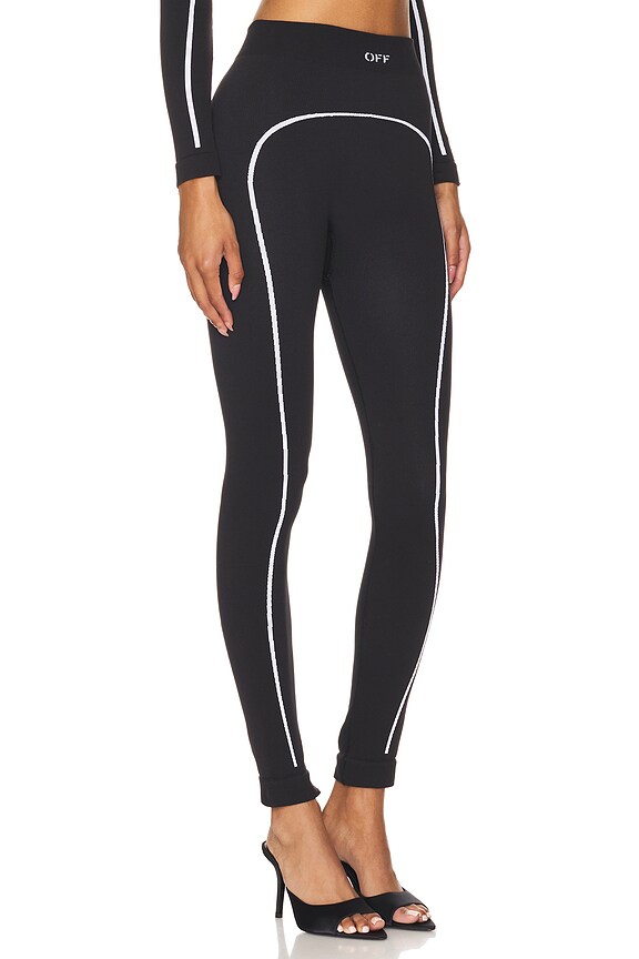 view 2 of 7 LEGGINGS SEM COSTURA OFF STAMP in Black & White