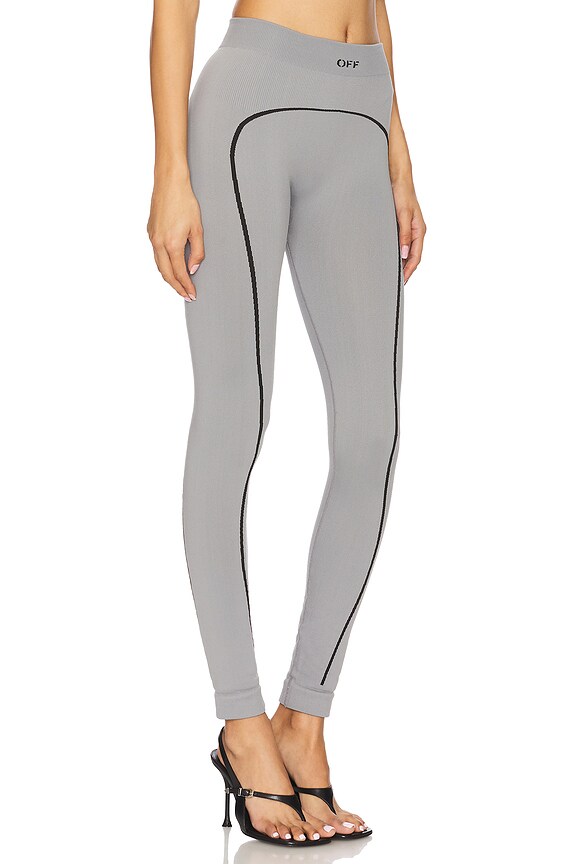 view 2 of 6 Off Stamp Seamless Leggings in Medium Grey