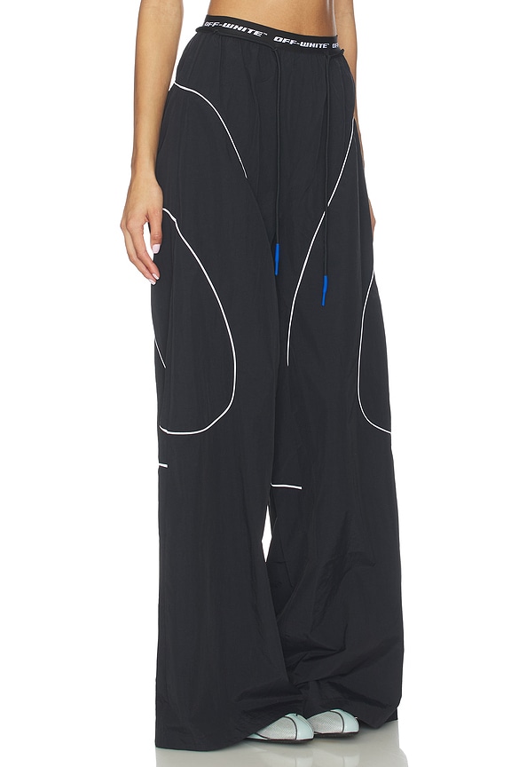 view 2 of 6 Logoband Track Pant in Black & White