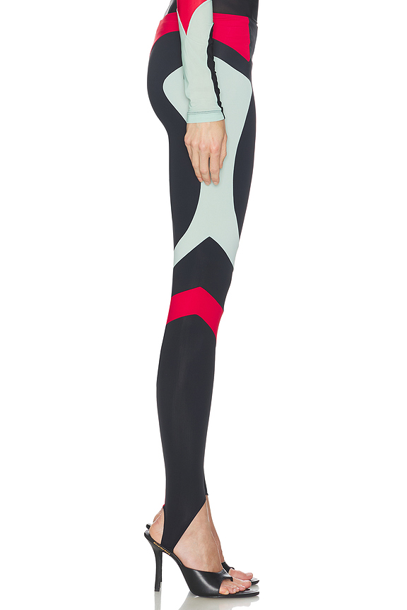 view 2 of 6 PANTALÓN COLOR BLOCK LEGGINGS in Black