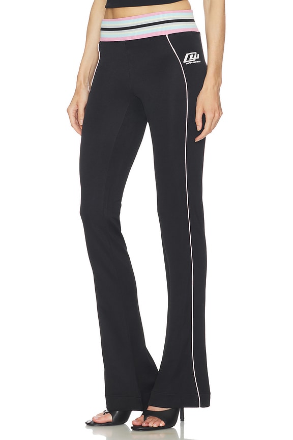 view 1 of 6 Fluid Track OW Slim Pant in Black & White