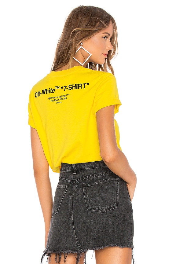 view 1 of 6 Quotes Casual Tee in Yellow & Black