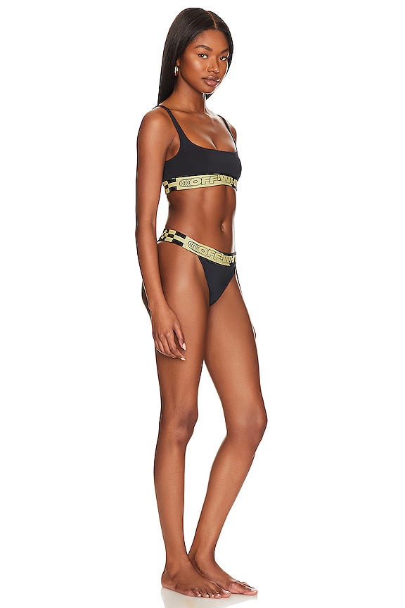 view 2 of 4 CONJUNTO BIKINI LOGO in Black