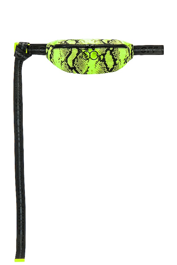 view 1 of 5 Python Nylon Fanny Pack in Fluorescent Yellow
