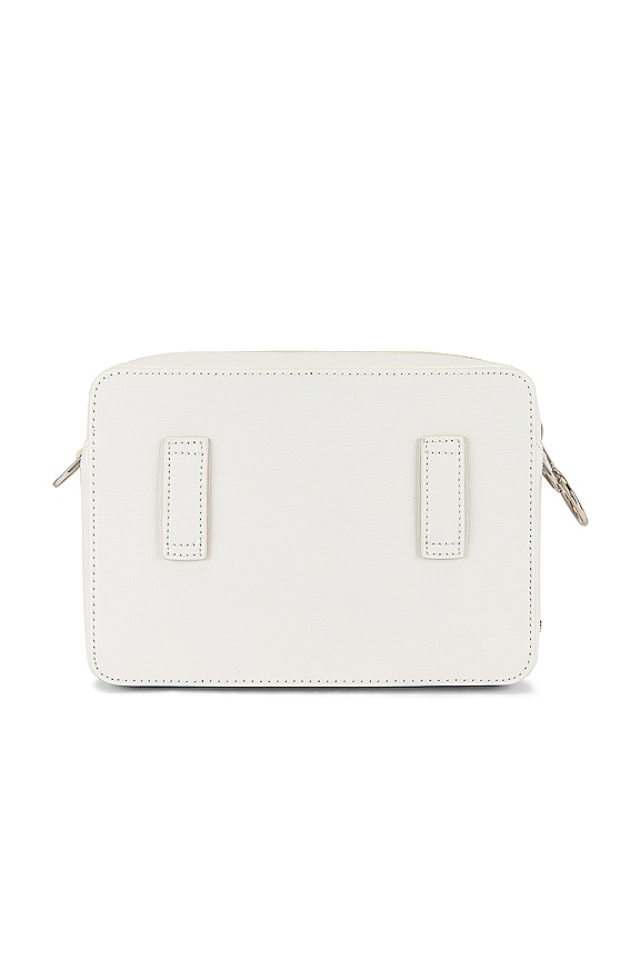 view 2 of 7 Diagonal Camera Bag in White & Black