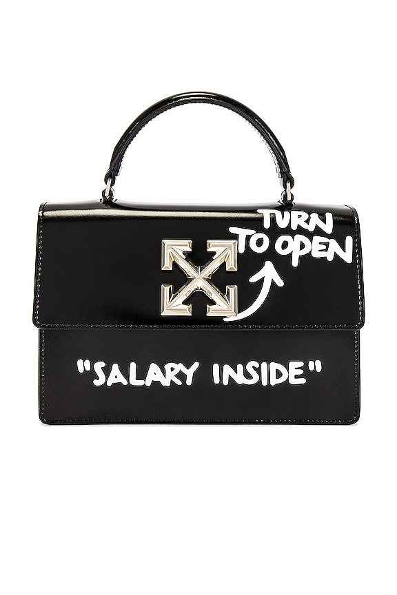 view 1 of 6 Turn To Open Jitney 1.4 Bag in Black & White