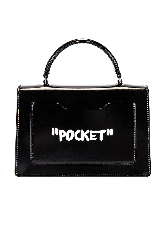 view 2 of 6 Turn To Open Jitney 1.4 Bag in Black & White