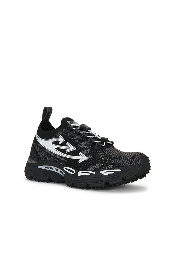 view 2 of 6 BE RIGHT BACK KNIT 스니커즈 in Black & Silver