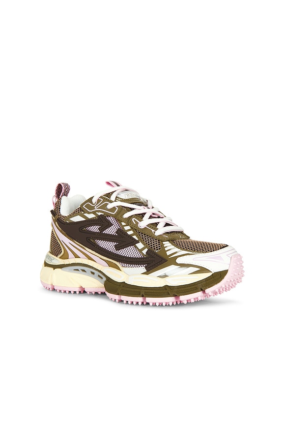 view 2 of 7 Be Right Back Mesh Sneaker in Khaki & Soft Pink