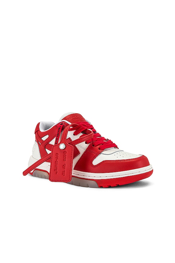 view 2 of 7 SNEAKERS OUT OF OFFICE in White & Red