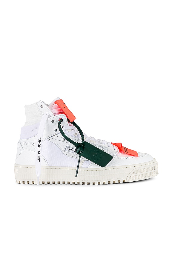 OFF-WHITE 3.0 Off Court Sneaker in White & Orange | REVOLVE