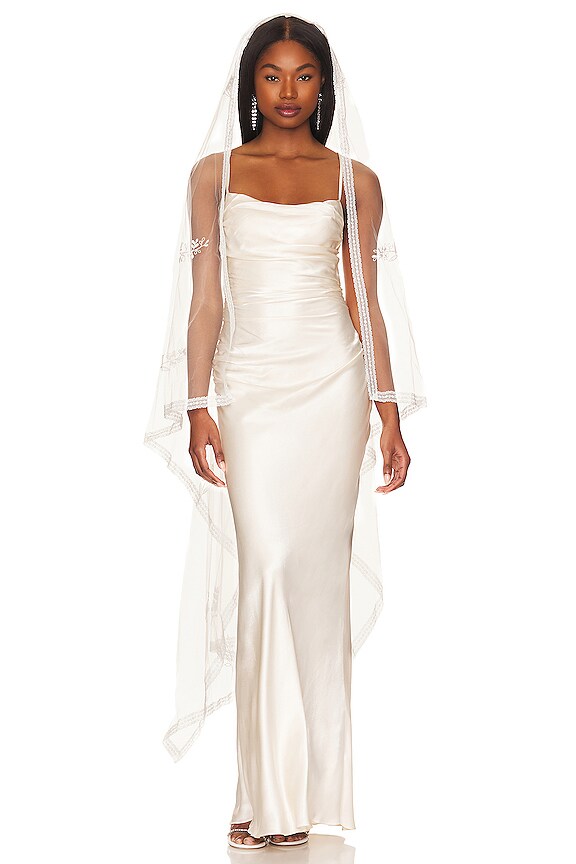 view 2 of 5 Valeria Veil in Ivory