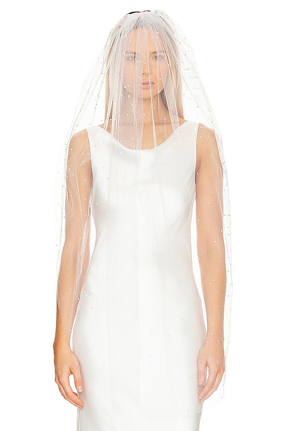 view 2 of 6 Rocio Resin Veil in White