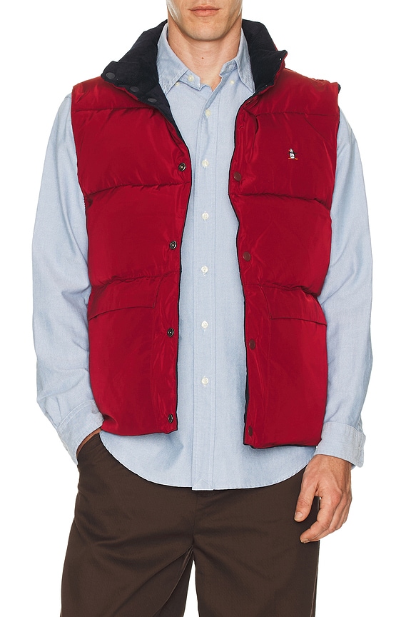 view 2 of 7 Reversible Corduroy Vest in Dark Sapphire