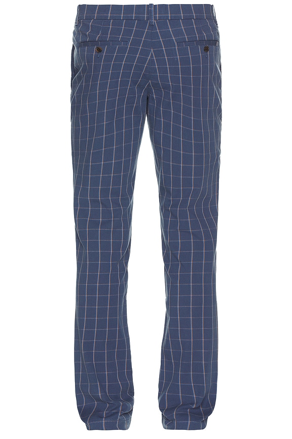 view 2 of 5 Stretch Plaid Chino in Sargasso Sea