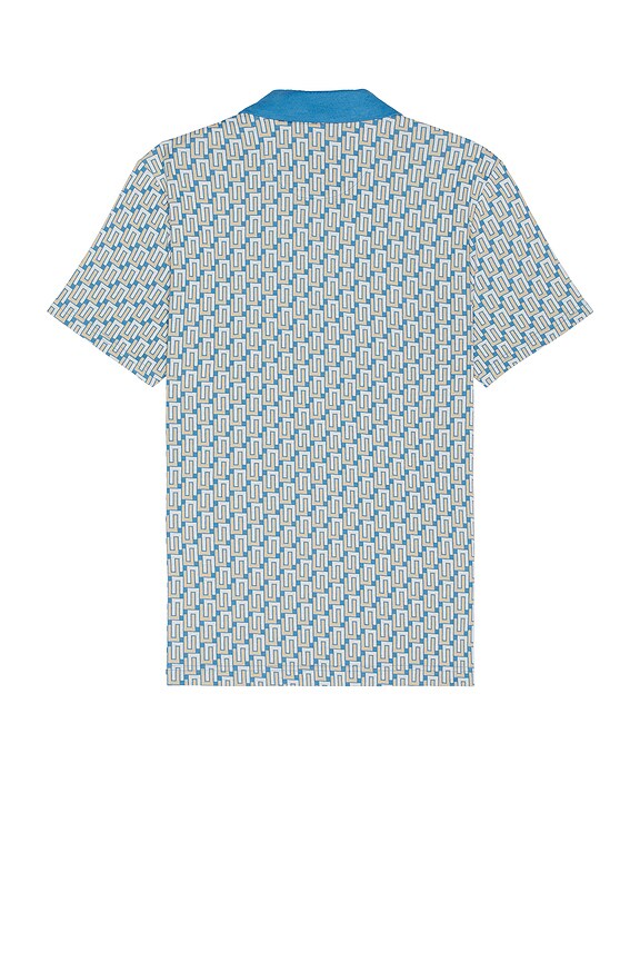 view 2 of 4 Jacquard Interlock Knit Polo in Vallarta Blue