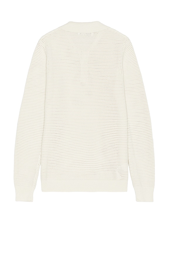 view 2 of 4 Mesh Long Sleeve Polo in Birch