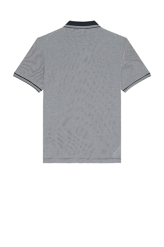 view 2 of 4 Jacquard 1/4 Zip Tipped Polo in Dark Sapphire