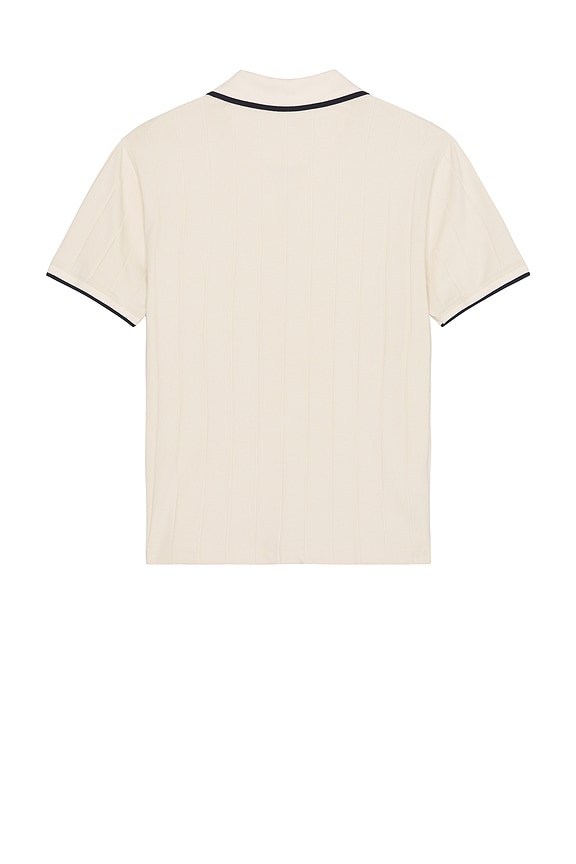 view 2 of 5 Rib Open Polo in Birch