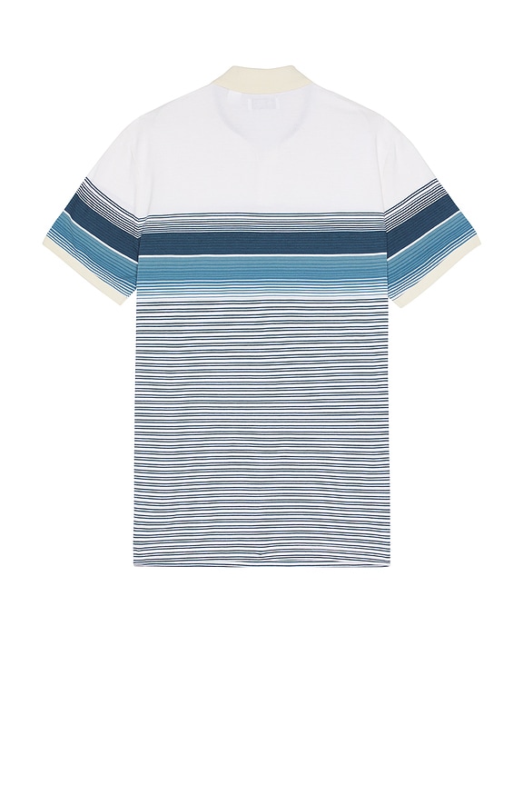 view 2 of 5 Pique Blocked Stripe Polo in Birch