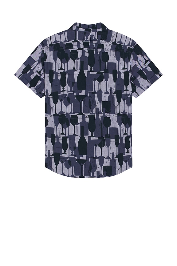 view 2 of 5 Chambray All Over Print Shirt in Dark Sapphire