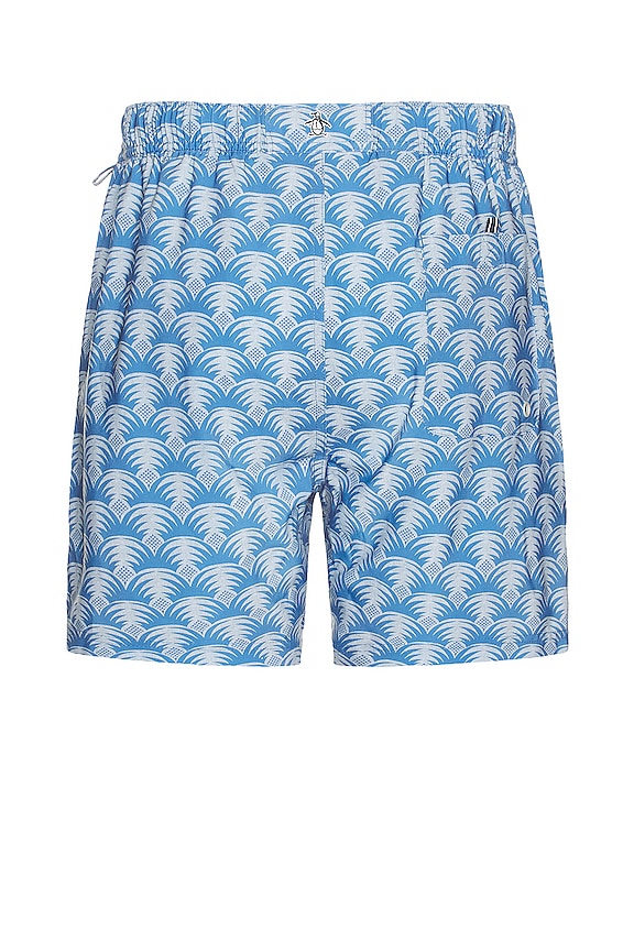 view 2 of 4 All Over Print Recycled Swim Short in Tourmaline