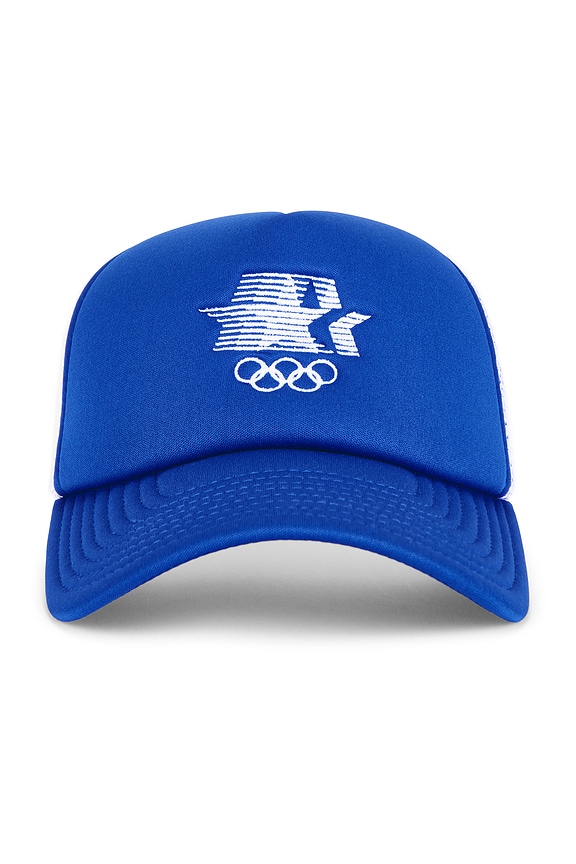 view 1 of 3 Los Angeles 84 Stars And Rings Foam Trucker Hat in Blue & White