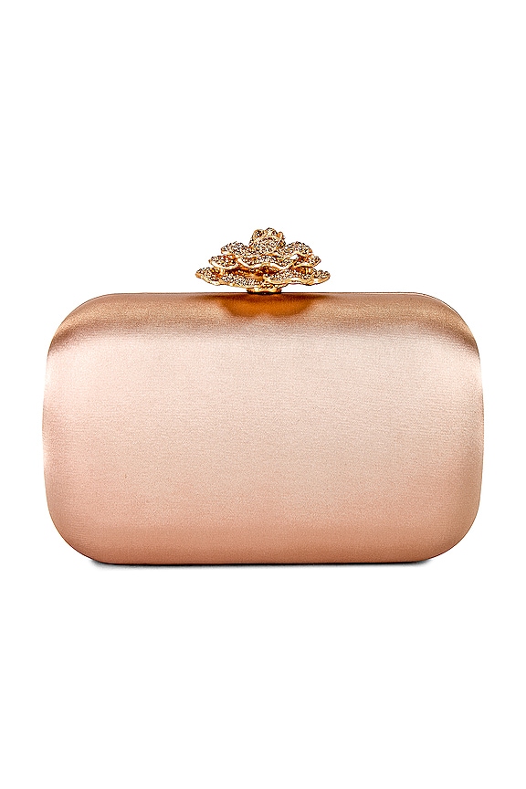 view 2 of 5 Rosa Crystal Lock Clutch in Champagne