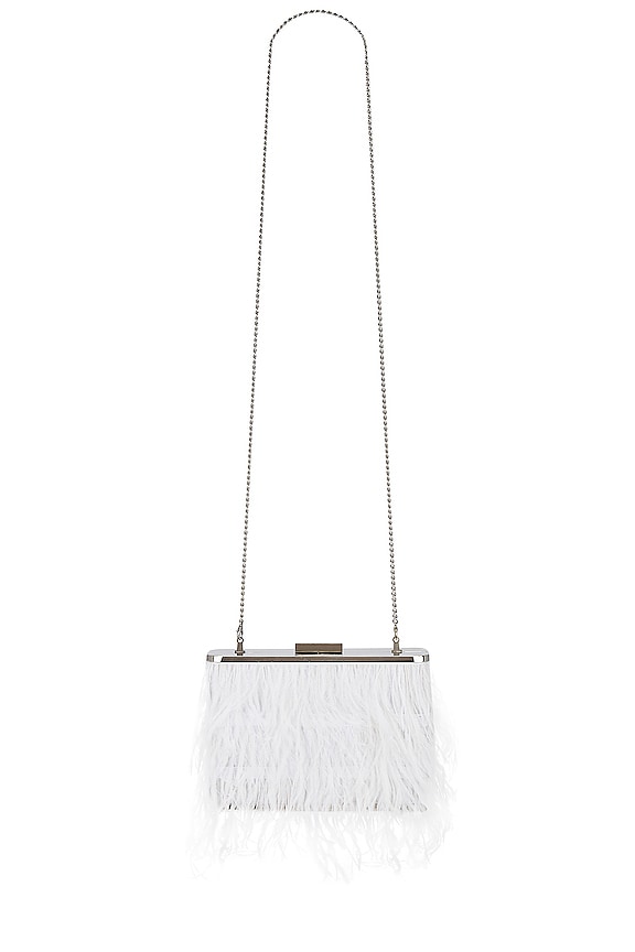 view 1 of 4 POCHETTE PLUMES ESTELLE in White