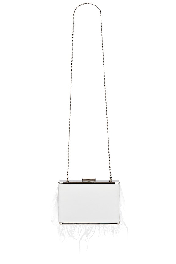 view 2 of 4 POCHETTE PLUMES ESTELLE in White
