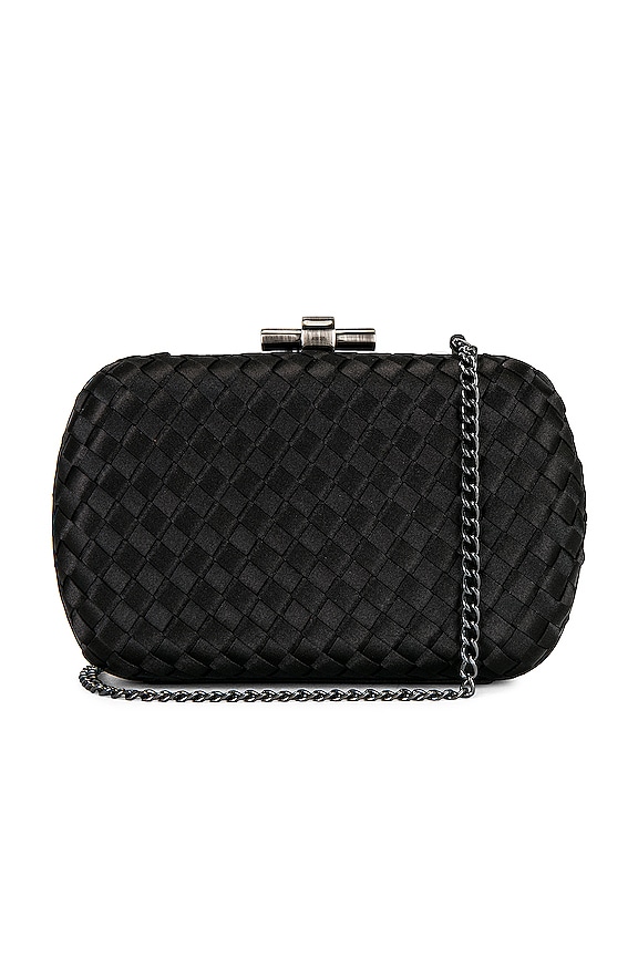 view 2 of 5 Evelyn Woven Clutch in Black