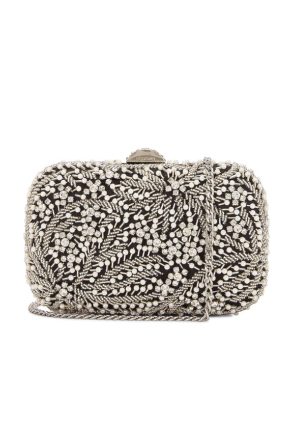 view 1 of 5 Gabriel Encrusted Clutch in Black