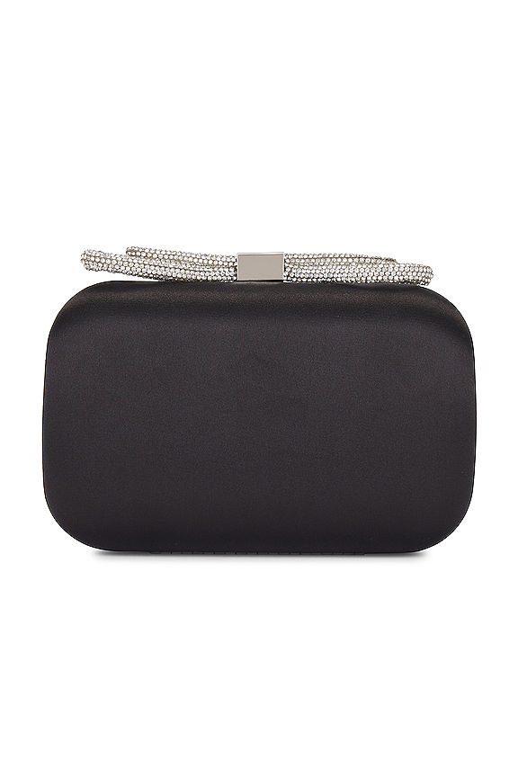 view 2 of 5 Ada Crystal Bow Clutch in Black