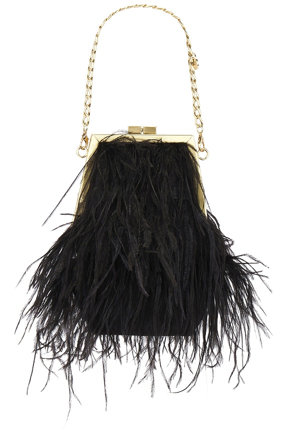view 2 of 5 BOLSO SARA FEATHER FRAME in Black