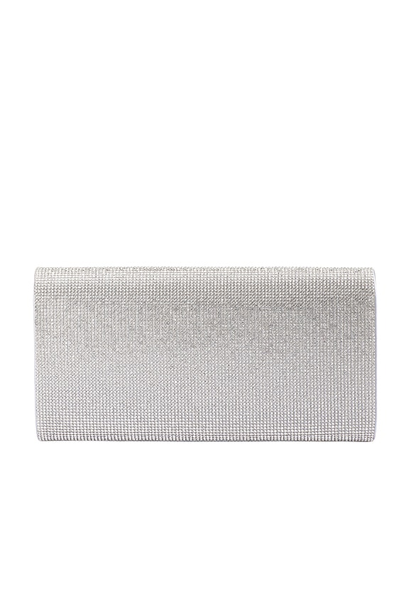 view 2 of 7 Stacey Crystal Clutch in Silver