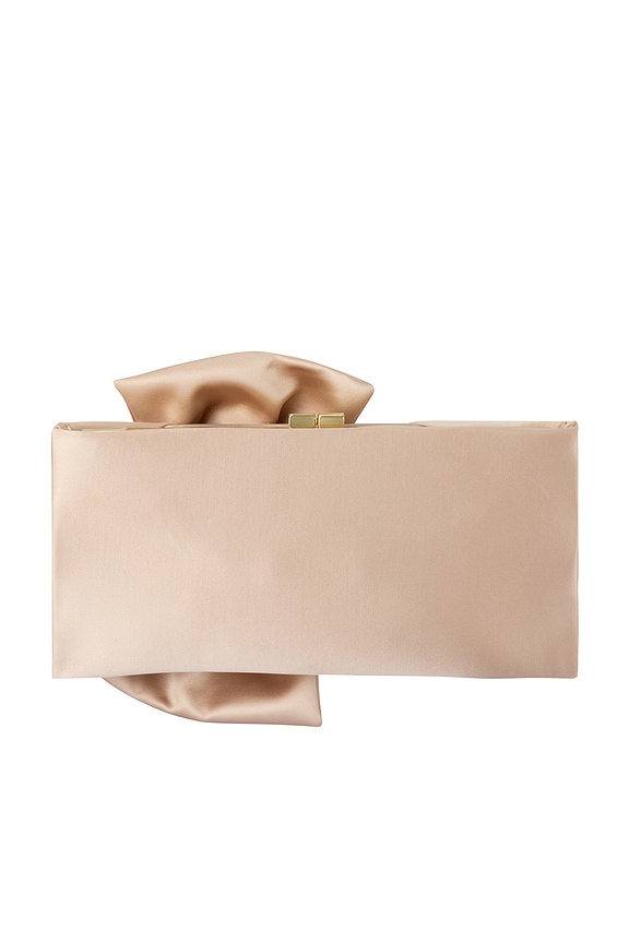 view 2 of 5 Chloe Tie Front Clutch in Natural