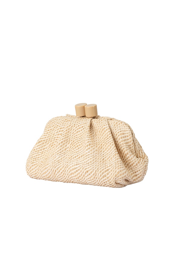 view 2 of 5 Addison Woven Clutch in White