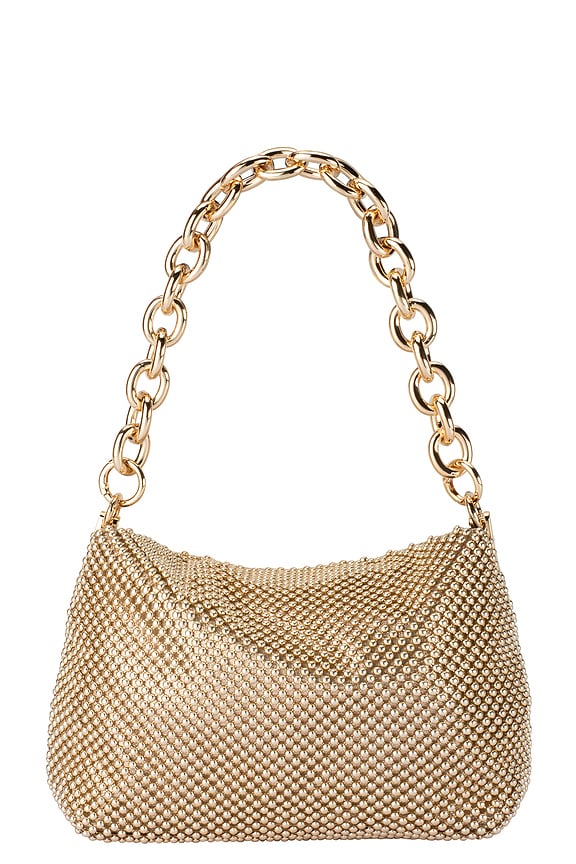 view 2 of 6 Skylar Ball Mesh Bag in Gold