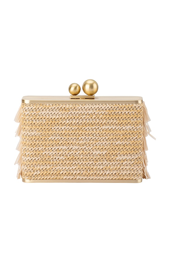 view 2 of 5 Carlita Fringe Clutch in Natural