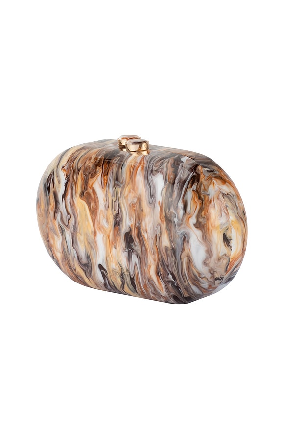 view 2 of 4 Maeve Marble Clutch in Natural