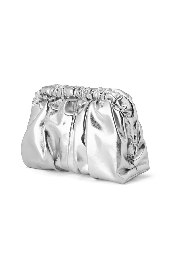 view 2 of 5 Betty Metallic Clutch in Silver