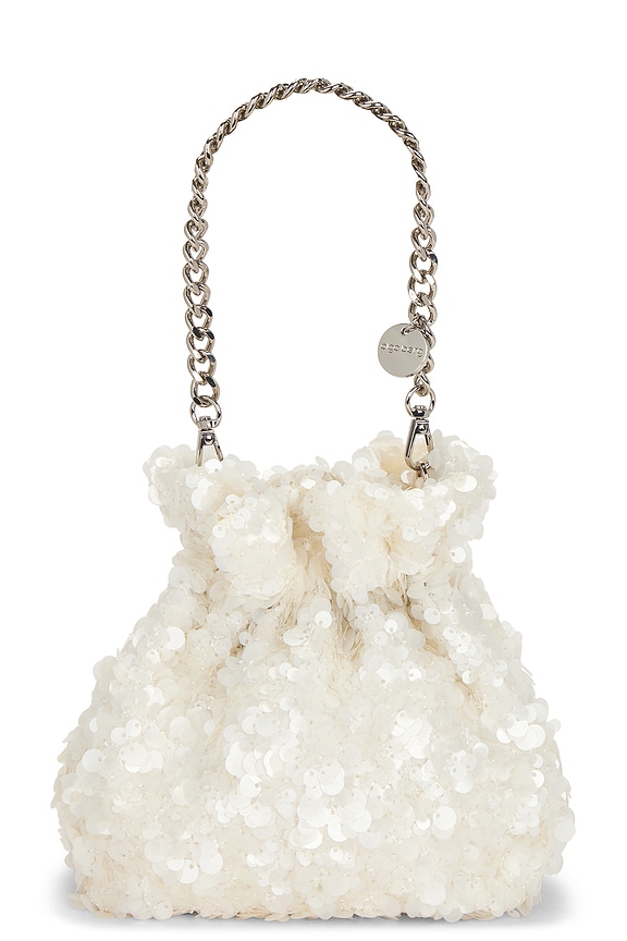 view 2 of 5 Mattie Sequin Pouch in Ivory