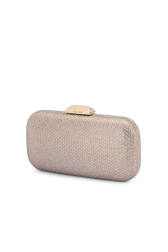 view 2 of 5 Edie Crystal Clutch in Champagne