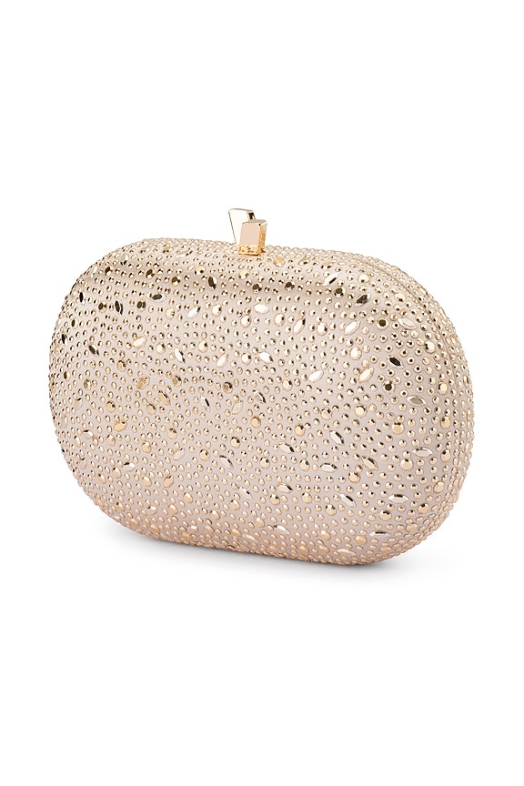 view 2 of 4 Faye Oval Clutch in Gold