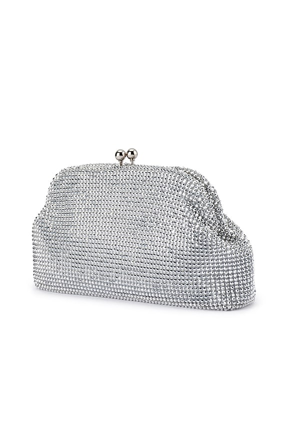 view 2 of 4 Ela Crystal Clutch in Silver